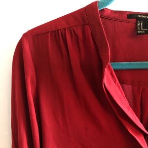 Forever 21 Red Blouse
